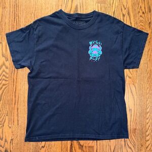 Pleasant Getaway Delicious Ramen Octopus Graphic T-Shirt Large Black